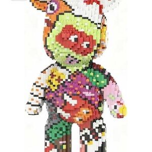 Colorful Multicolor Pixel Bear Building Set - Kids Toys Building Blocks
